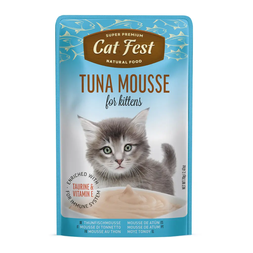 Cat Fest Mousse Tuna For Kittens Wet Cat Food Can 70g