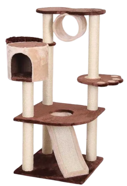 Catry Cat Tower With Scratcher 55x55x122cm