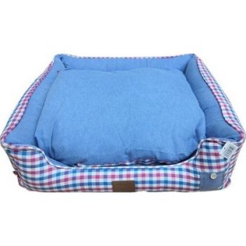 [HY00554060-113] Catry Plush Pet Comfort Cushion Bed - 60x50x16cm