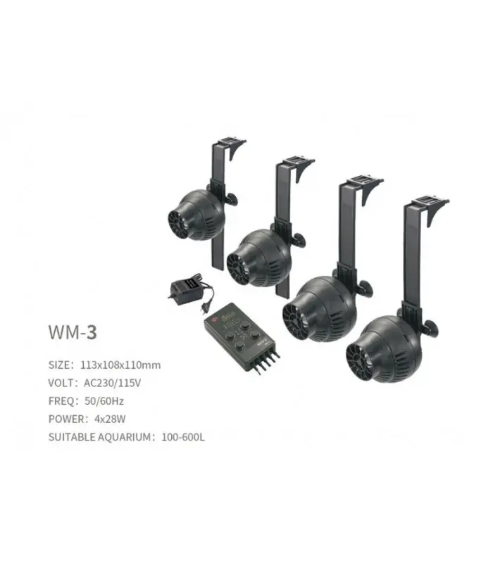 [BYWM-3] Boyu WM-Series Flow Pump (Wave Maker)Power: 4x28W