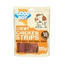 Chewy Chicken Strips Treat Pouch 100G