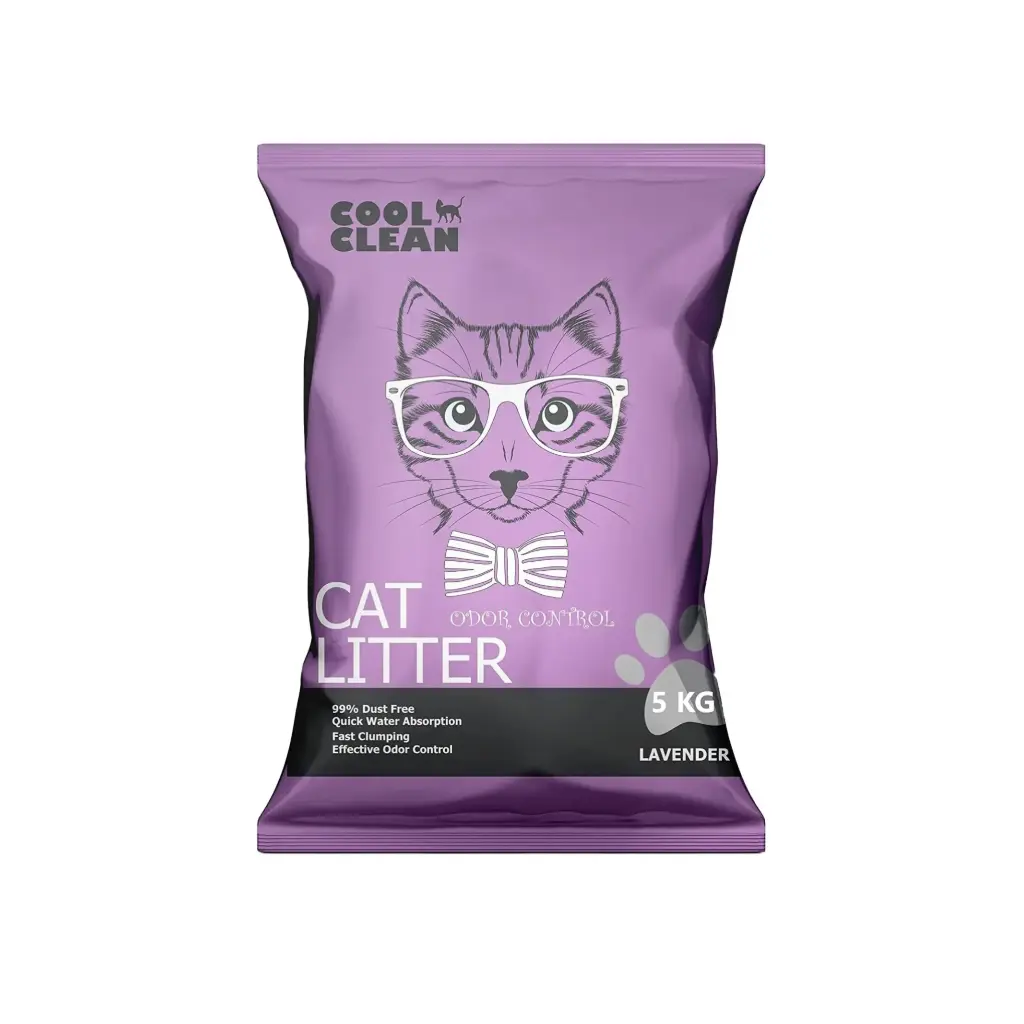 [6970882712015] Cool Clean Clumping Cat LitterWeight: 5kg, Fragrance/Flavour: Lavender