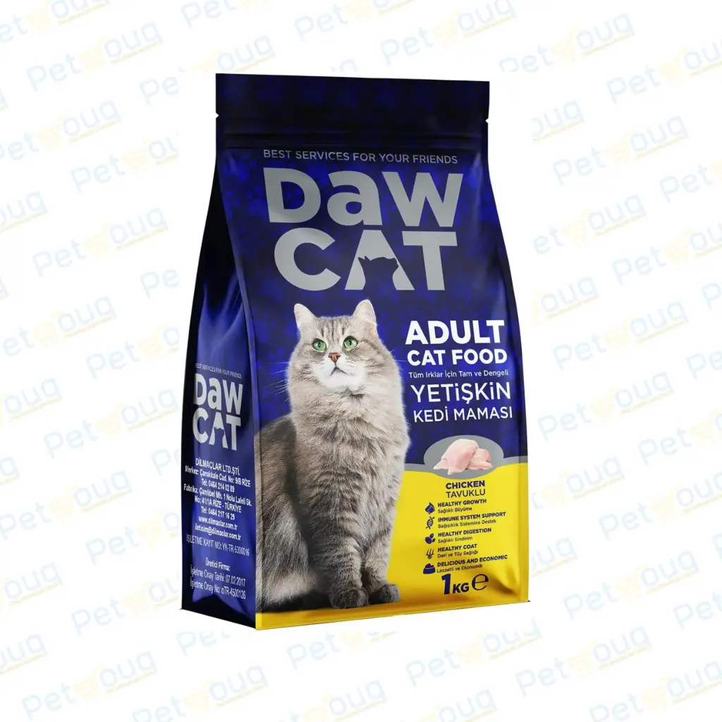 [8698726982551] Dawcat Chicken Flavor Adult Dry Cat Food - 1kg