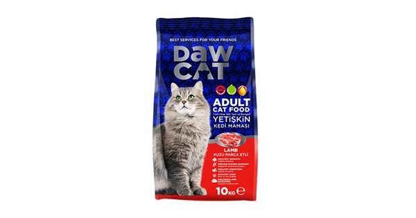 DAWCAT ADULT CAT FOOD WITH LAMB PIECES 10KG 