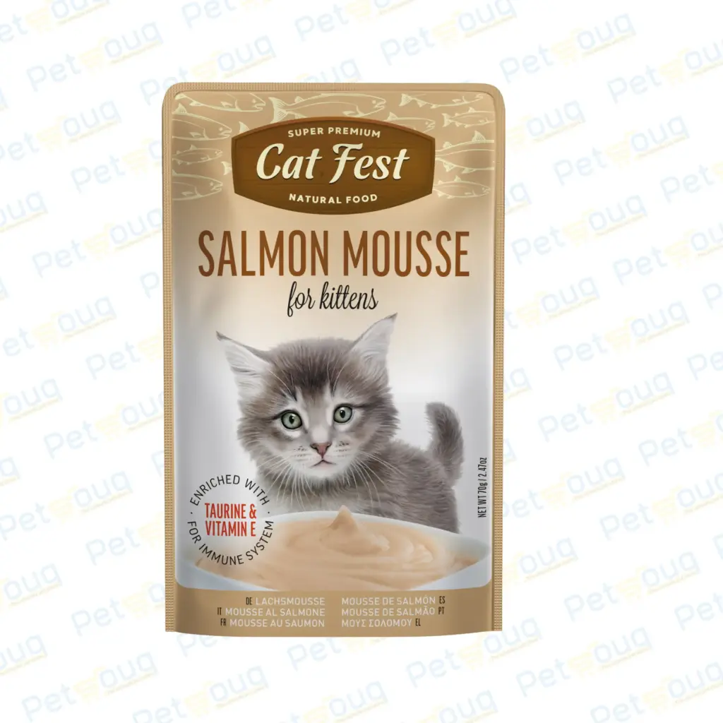 [79218985] Cat Fest Salmon Mousse Wet Cat Food for Kittens - 70g