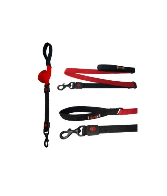 [DCB1148-03L] DOCO 4ft Shock Absorbing BUNGEE Leash - Large (DCB1148)Color: Red, Sizes: L