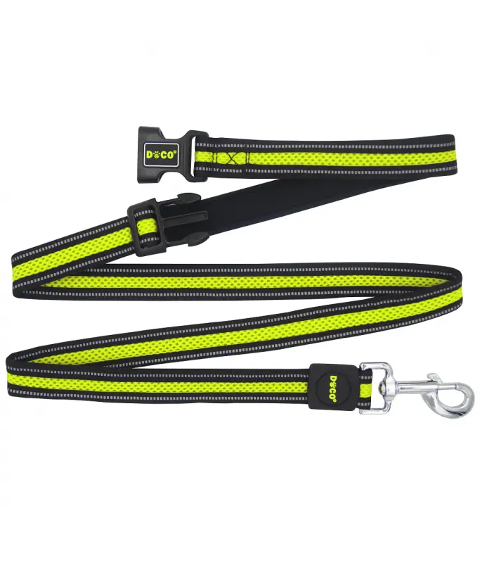 DOCO® Athletica Easy-Snap Air Leash 6ft (DCA1372)Sizes: M/L, Color: Safety Lime