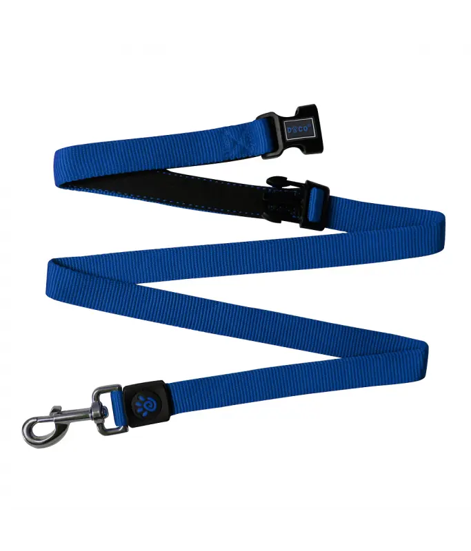 DOCO® Easy-Snap -HANDS FREE Leash 6ft (DCS2072)Color: Blue, Sizes: S