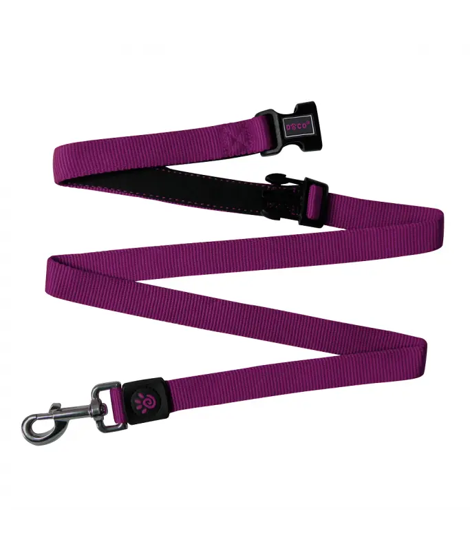 DOCO® Easy-Snap -HANDS FREE Leash 6ft (DCS2072)Color: Purple, Sizes: M