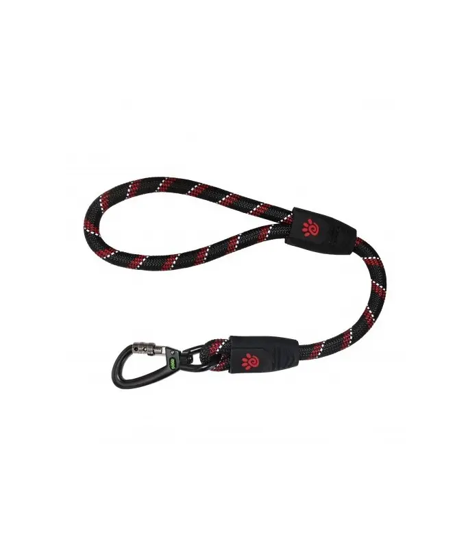 DOCO Reflective Traffic Rope Leash - Click & Lock Snap - 20 inch (Large)-DCROPE5020Color: Red
