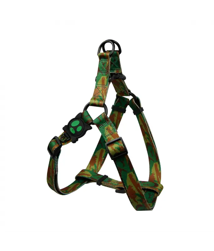 [DCL202-VM] DOCO® LOCO Step-In Dog Harness – Camouflage Texture (Medium Size, DCL202) – Easy Fit & Durable