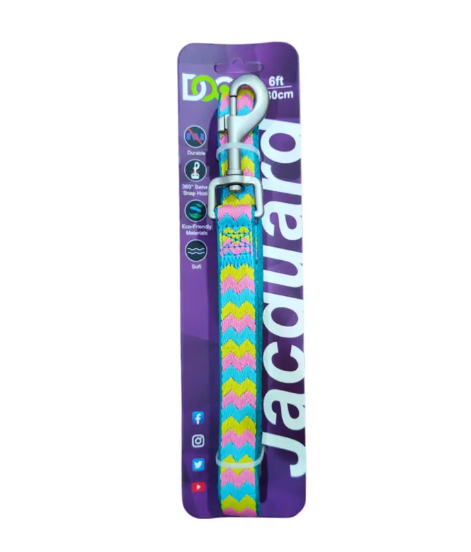 DOCO® Stitched- Weaved Dog Leash 6ft (DCJ1072)Sizes: M/L, Color: D24