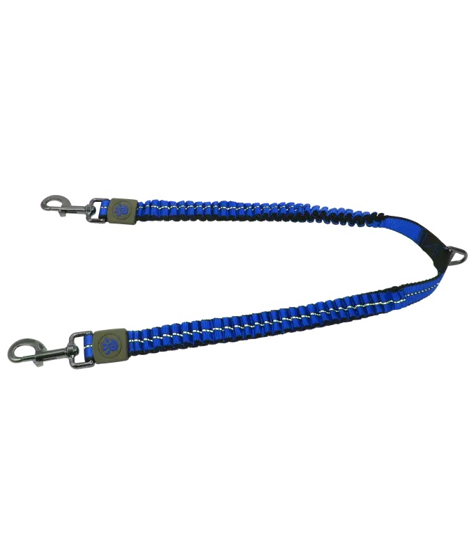 [DCVX2-15S] Doco Vario Bungee Coupler Nylon Dog Leash Navy Blue - Small
