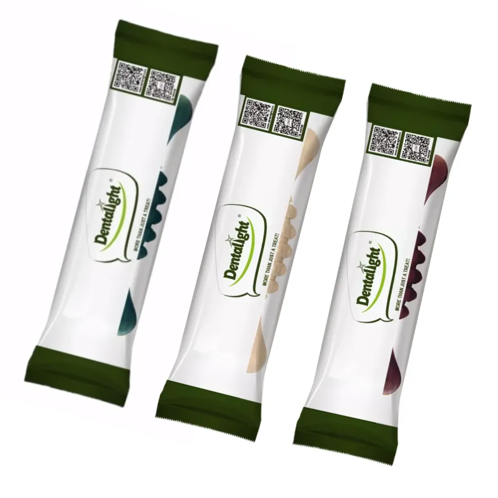 Dentalight Dent Fresh 360 Mix Flavor 3" Toothbrush Dog Treats - 150g