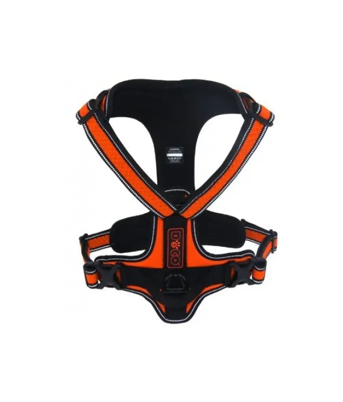 [888886028086] Doco Vertex Front Range 3M Reflective Orange Dog Harness - Large