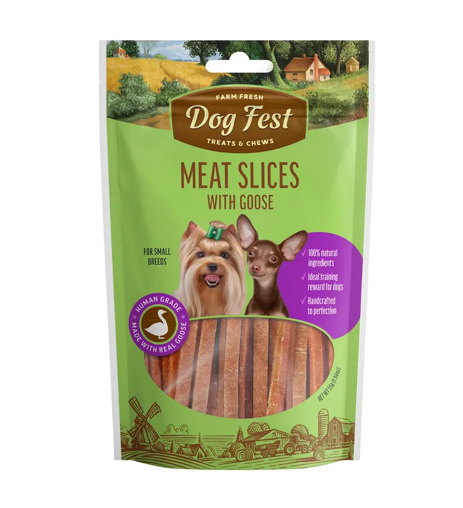 [79208986] Dog Fest Slices With Goose For Small BreedsWeight: 55g