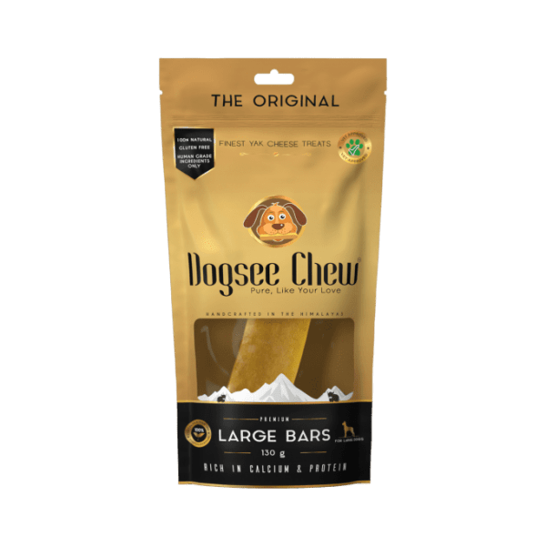 Dogsee Large Bars: Long-Lasting Dental Chews for Large Dogs 130g