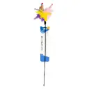 Duvo Assortment Playing Rod With Feathers Mixed Colors 62x3x1.5cm - Cat Toy Dimension: 62 x 3 x 1.5cm