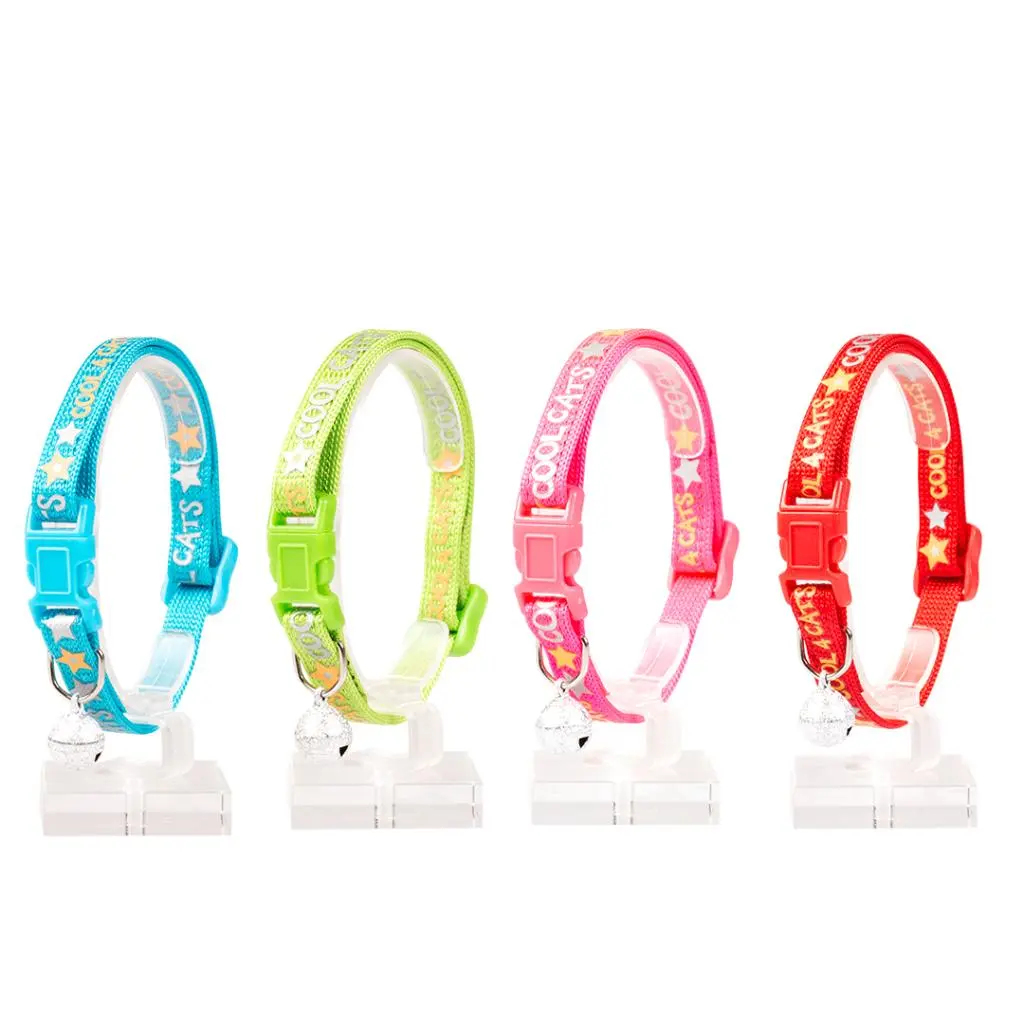 Duvo Cat Collar Nylon Mixed Colors 20x30cm / 10mm Cool Cats-1pc
