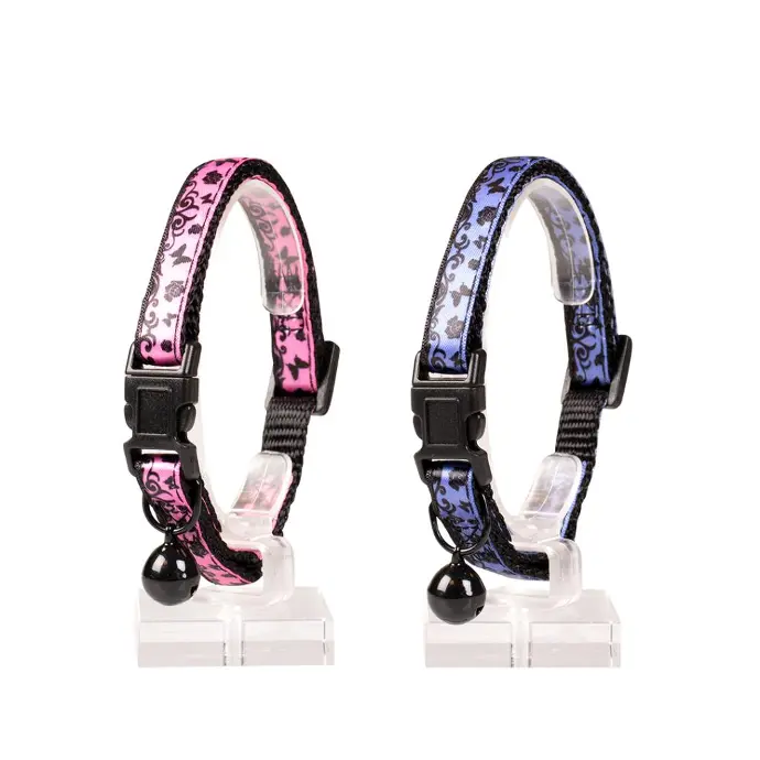 [LR11179] Duvo Cat Collar Nylon Mixed Colors 20 - 30cm / 10mmPattern/Texture: Lace-1pc