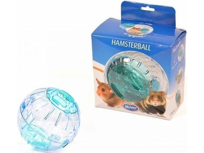 [LR357001] Duvo Blue Plastic Hamster Exercise Ball - Medium