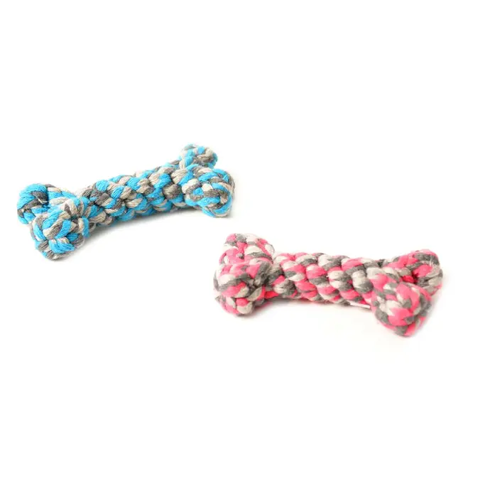Duvo Knotted Cotton Bone - 8cmLength: 8cm