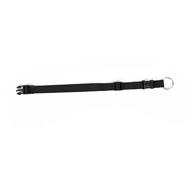 [LR0111000031] Duvo Black Adjustable Nylon Dog Collar - 22-35cm