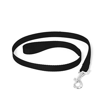 [LR0111000005] Duvo Black Durable Nylon Dog Lead - 120cm x 15mm