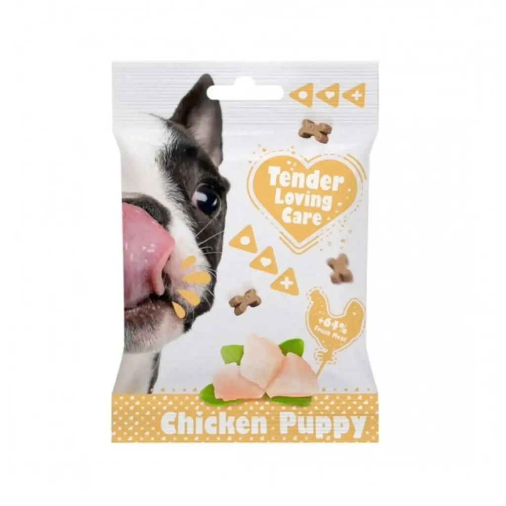 [LR10627] Duvo Soft Snack Chicken Puppy Treat Pouch 100g
