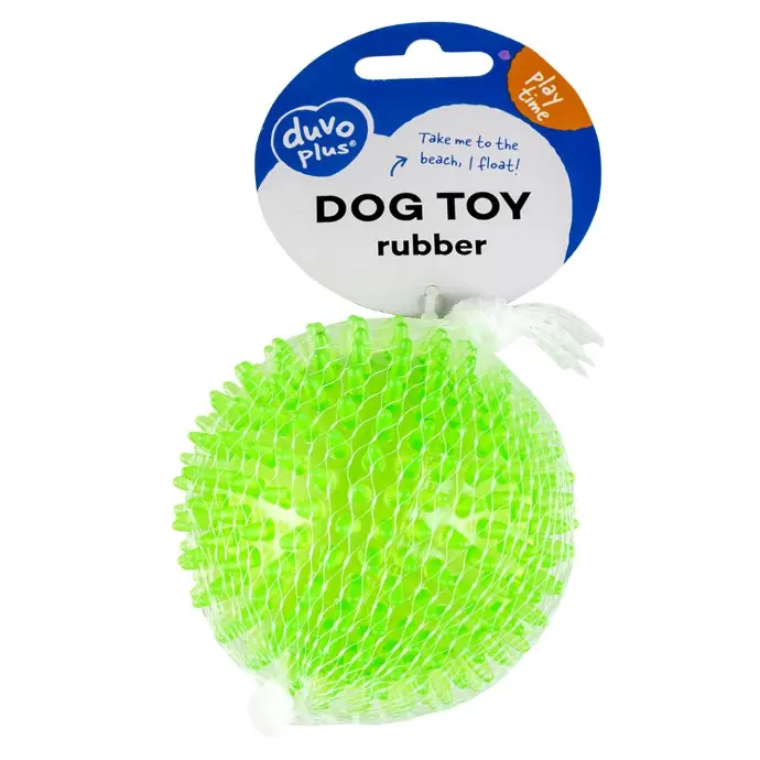 [LR1714501] Duvo TPR Hedgehog Squeaky Dog Ball - 8cm