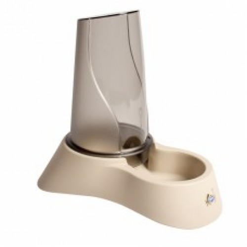 [LR11627] Duvo Nuvola Brown Water & Food Pet Dispenser - 1.5L