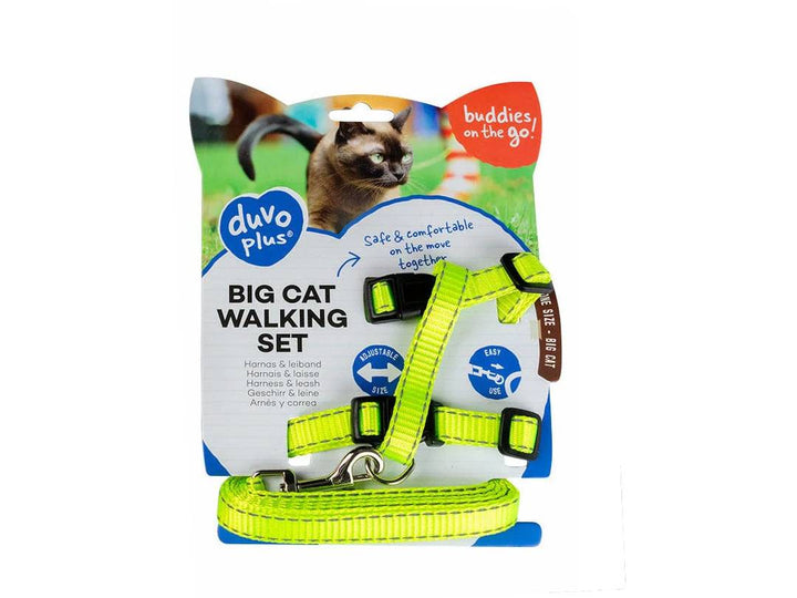 Duvo+ Big Cat Walking Set Reflective Uni 30-50cm / 12Mm - 125cm 