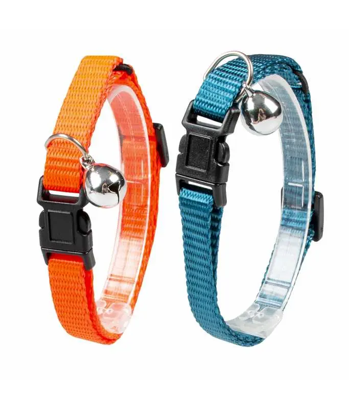 [LR11836] Duvo+ Uni 3 Nylon Mixed Colors Cat Collar - 20-30cm