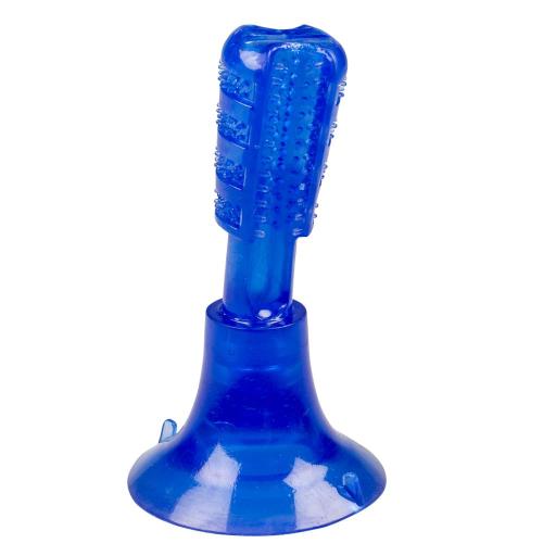 [LR12428] Duvo+ Chew n Play Brush Fix Blue Dog Toy - Large - 18cm