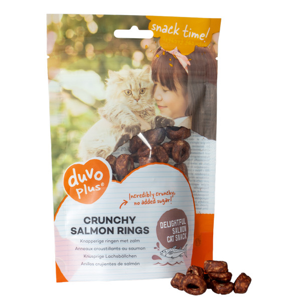 [LR15538] Duvo Duvo+ Crunchy Salmon Ring for Cats 50g (Cat) – 50g