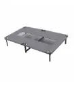 Duvo+ Dog Bed Relax Stretcher (Grey) – 102.5x68x19cm | Elevated & Breathable Comfort for Joint Support