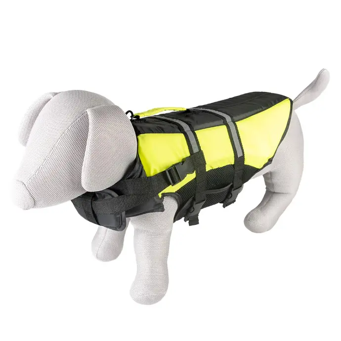 Duvo+ Dog Life Jacket Hi Vis Marine XS - 30cm- max.13kg Black/YellowSizes: XS