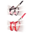 Duvo+ Kitten Walking Set White Dots Black/Red 15-25cm / 8mm-125cm