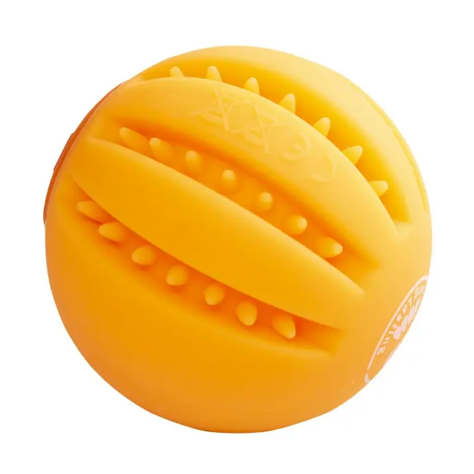 [LR13693] Duvo+ LED Flash Ball Interactive Orange Dog Toy - 6.4cm