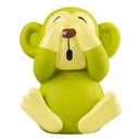 Duvo+ Latex Monkeys Hear/See/No Speak Mixed Colors 6.5x9.5x11.5cm-1pc