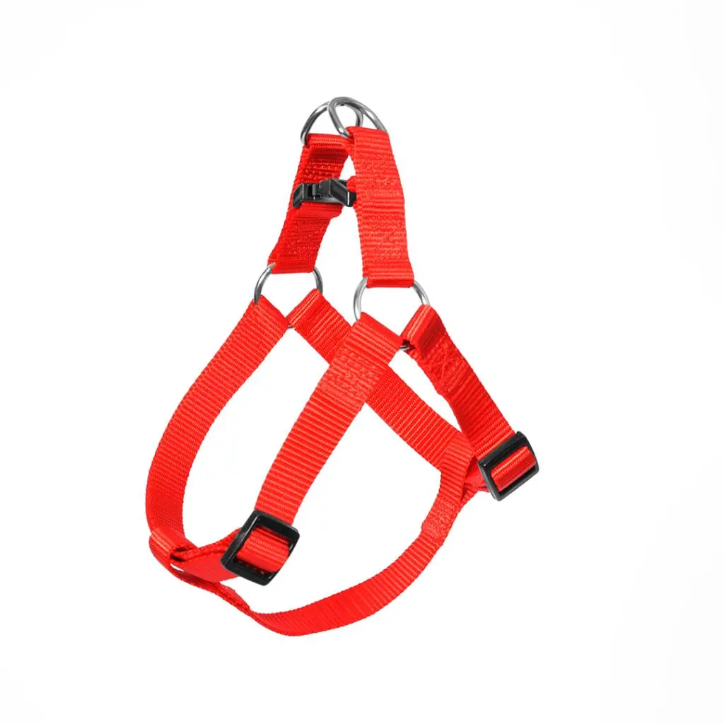 [LR0111000064] Duvo+ Adjustable Red Nylon Step-In Dog Harness - 40-50cm