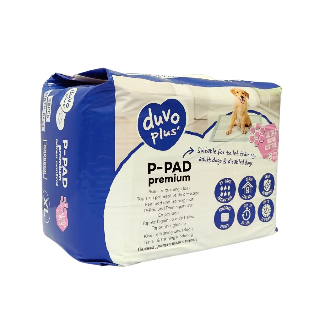 [LR15618] Duvo+ Pet Pad Premium Month Pack XL-60x60cm-Odour Control-30pcs