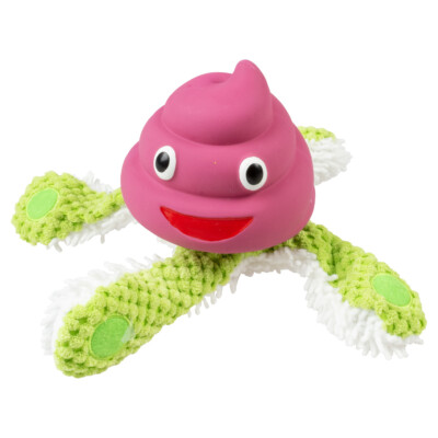 Duvo+ Plush & Latex Octopus Purple/Green, 22x22x12cm 