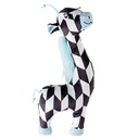 Duvo+PlushGiraffeRetroDogToy32x14x5cmBlack/White