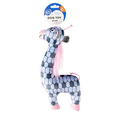 [LR15235] Duvo+ Plush Giraffe Retro Dog Toy 32x14x5cm-Blue
