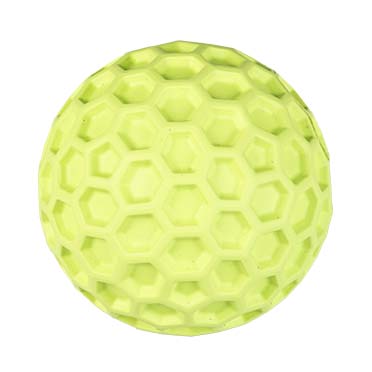 Duvo+ Rubber Hexagon Ball Dispenser Dog Toy 7,5x7,5x7,5cm,Green 