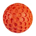 Duvo+RubberHexagonBallSqueak8x8x8cm,Red