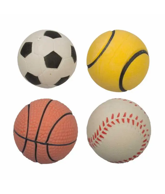 [LR10161] Duvo+ Rubber Neon Ball Mix Dog Toy, Mixed Colors 3.5cm