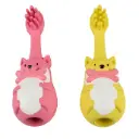 Duvo+ Rubber Toothbrush Animals 4x4x11cm Mixed Colors-1pc