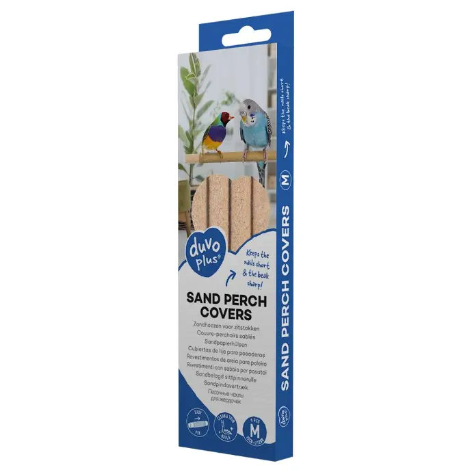 [LR12795] Duvo+ Beige Sand Perch Covers for Birds - 4 pc